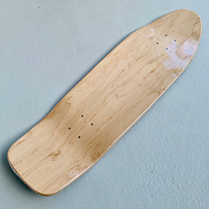 Skateboard Deck vintage shape "square tail cruiser" 9.45
