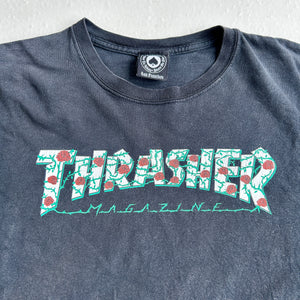 Vintage Thrasher Roses Logo T-Shirt L