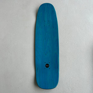 shaped Skateboard Deck 9.125 inch "Blue Bomber"