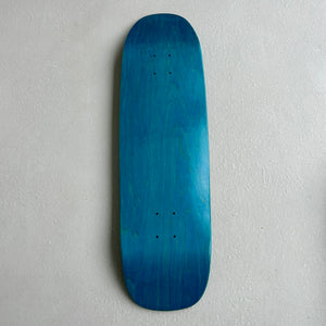 shaped Skateboard Deck 9.125 inch "Blue Bomber"