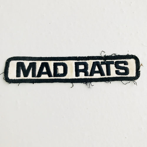 Vintage Mad Rats skateboarding patch 80s (sold)