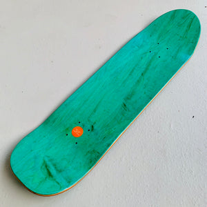Shaped Skateboard Deck blank green wood, 8.8 Inch