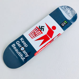 Skateboard Deck popsickle shape "keep Germany beautiful" 8.5
