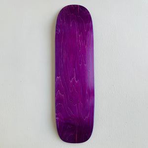 Skateboard shaped Deck blank lila, fette 9.0